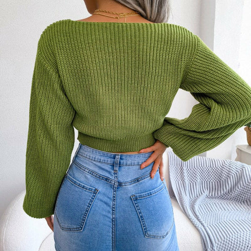 Bow Knit Pullovers Sweater